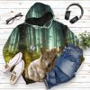 Wolf Jungle All Over Print T-Shirt Hoodie Fan Gifts Idea 21