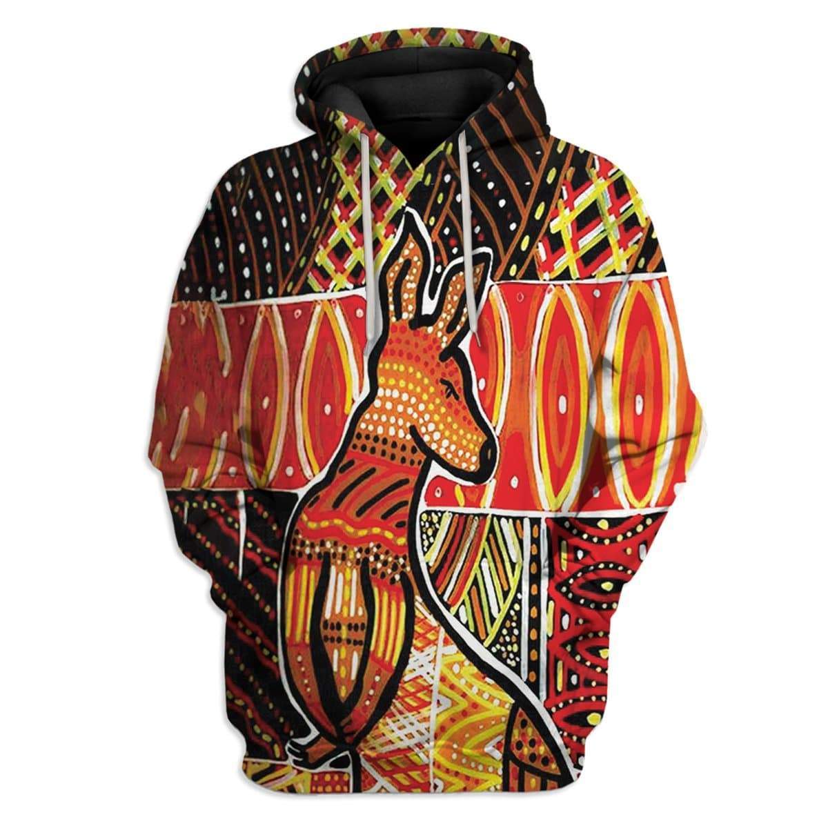 Aboriginal Kangaroo 2 Custom T-Shirts Hoodie Apparel