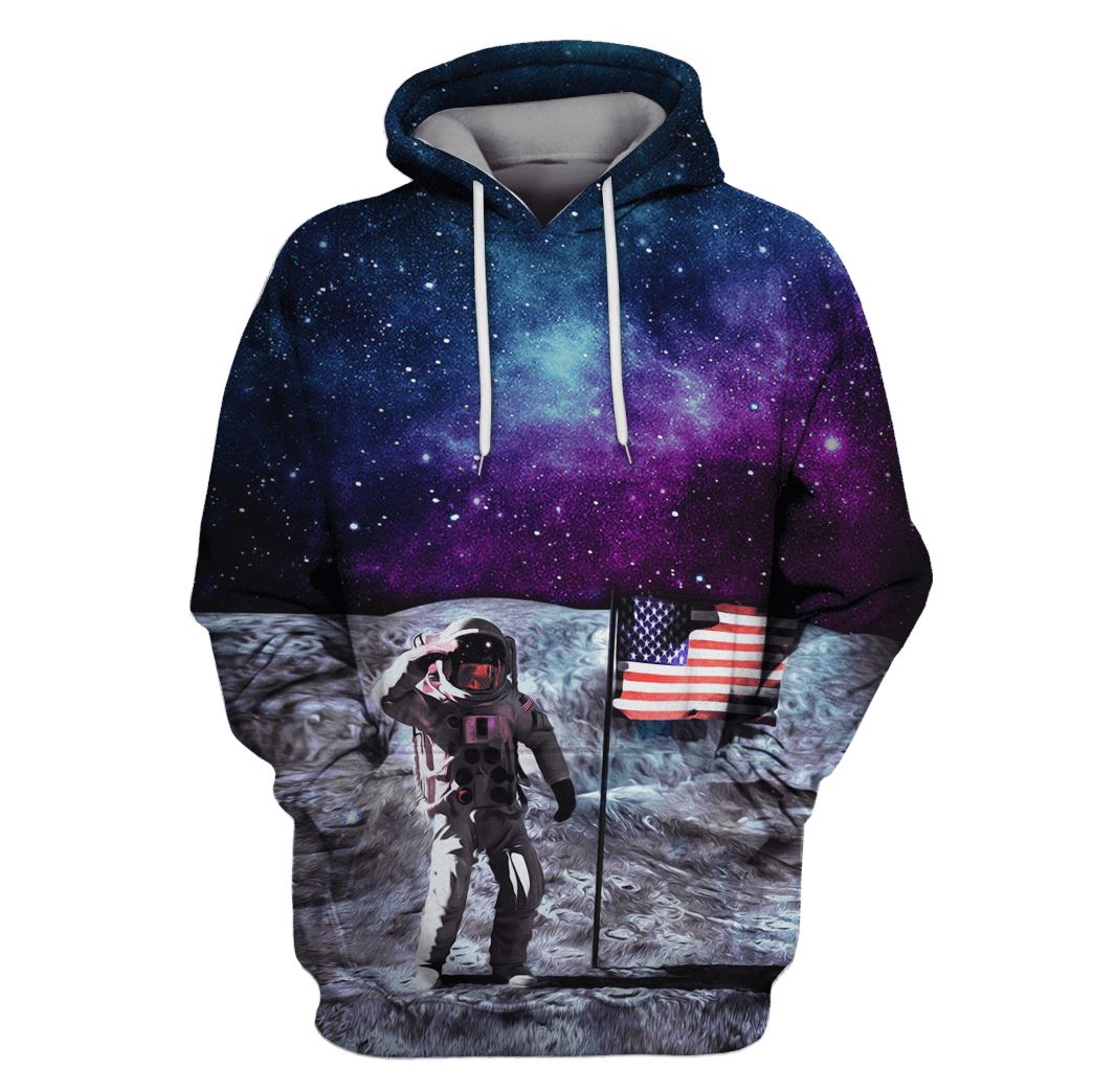 American Astronaut OuterSpace Custom T-shirt – Hoodies Apparel