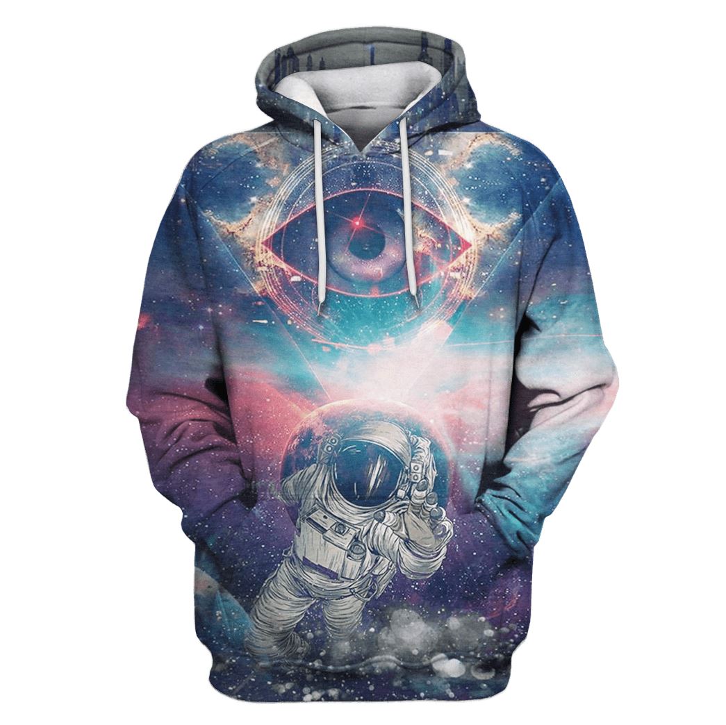 Astroanut Touching Eyes Galaxy Custom T-shirt – Hoodies Apparel