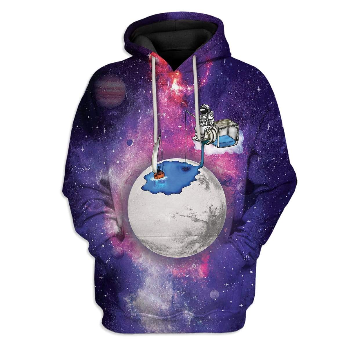 Astronaut Fishing Outer Space Custom T-Shirts Hoodies Apparel