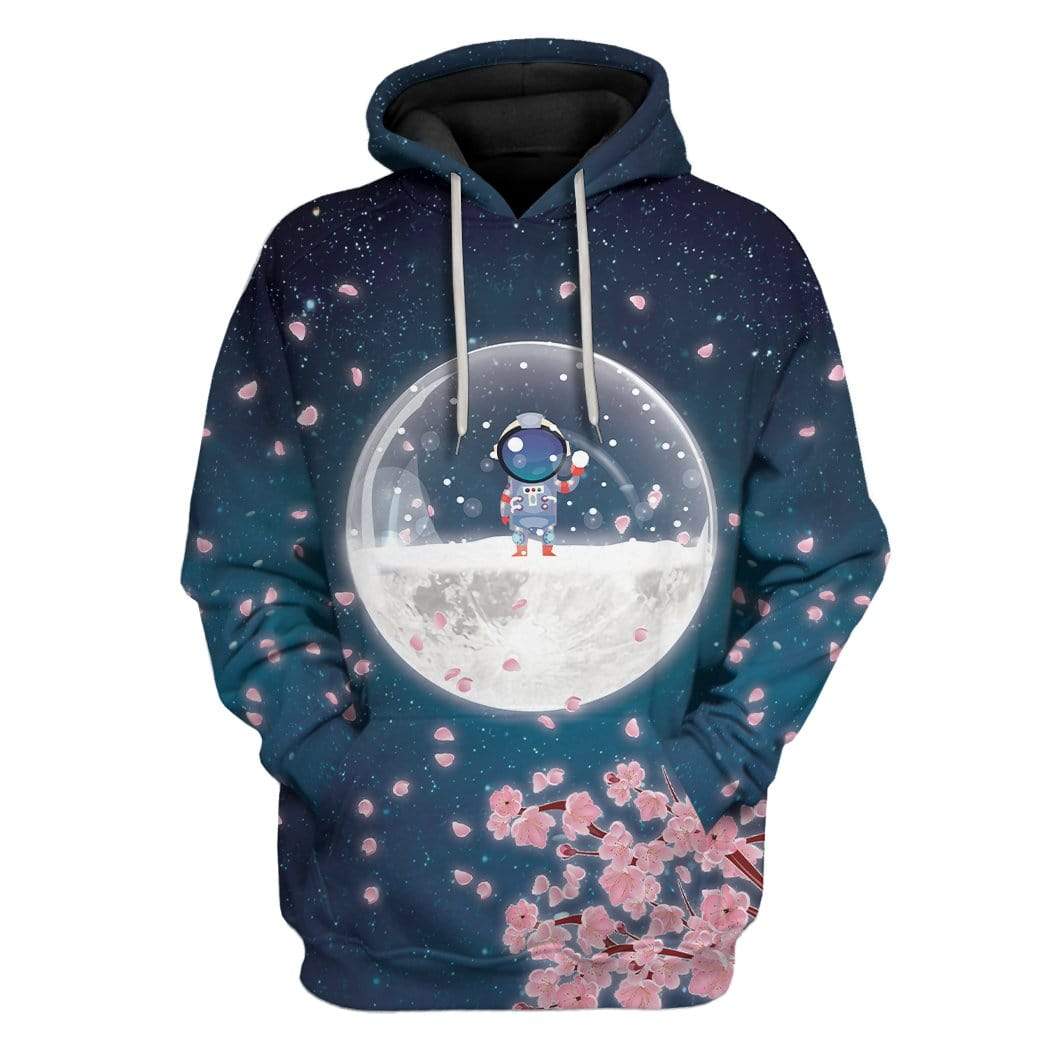 Astronaut On Winter Moon Custom T-Shirts Hoodies Apparel