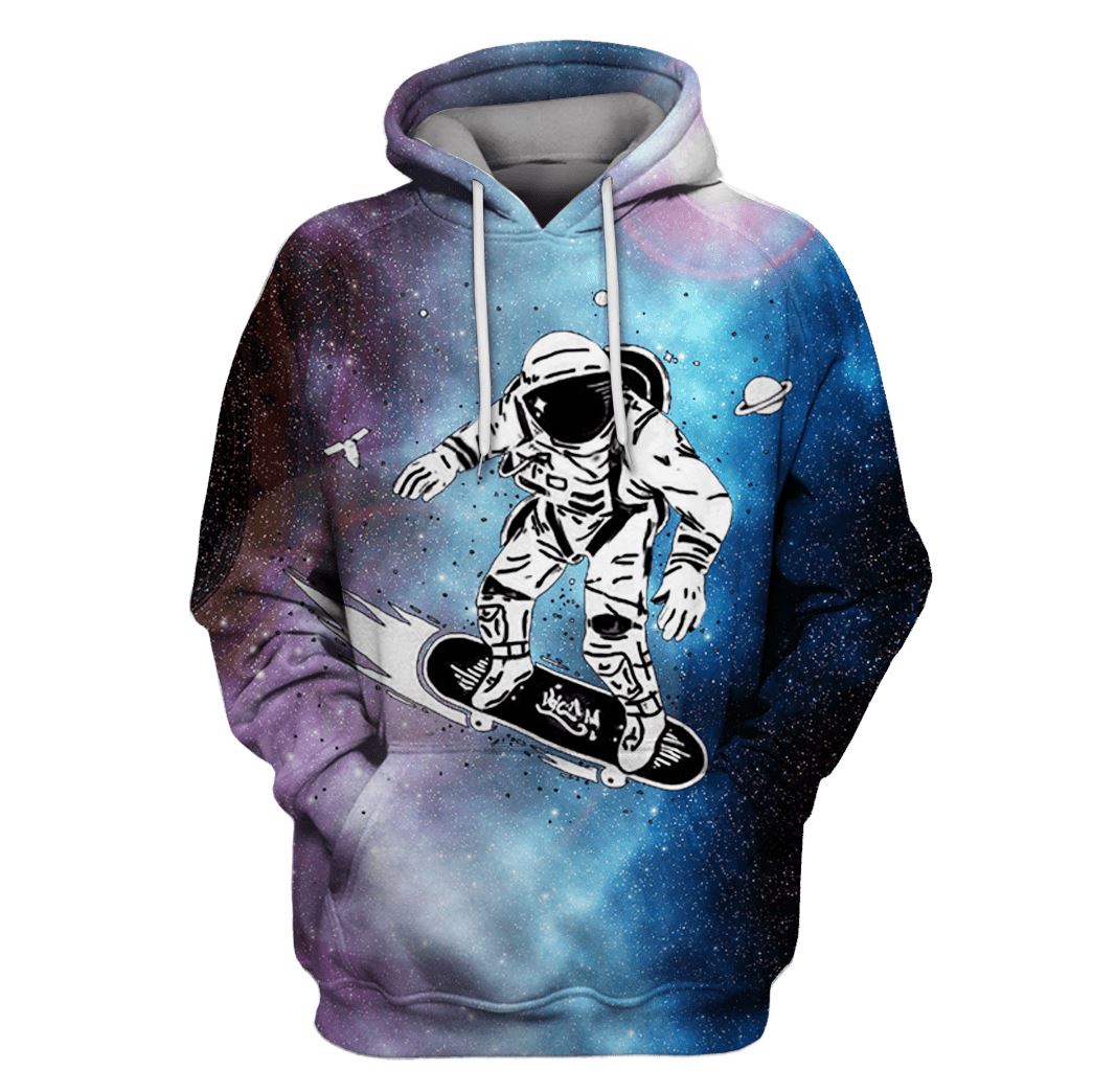 Astronaut Surfing OuterSpace Custom T-shirt – Hoodies Apparel