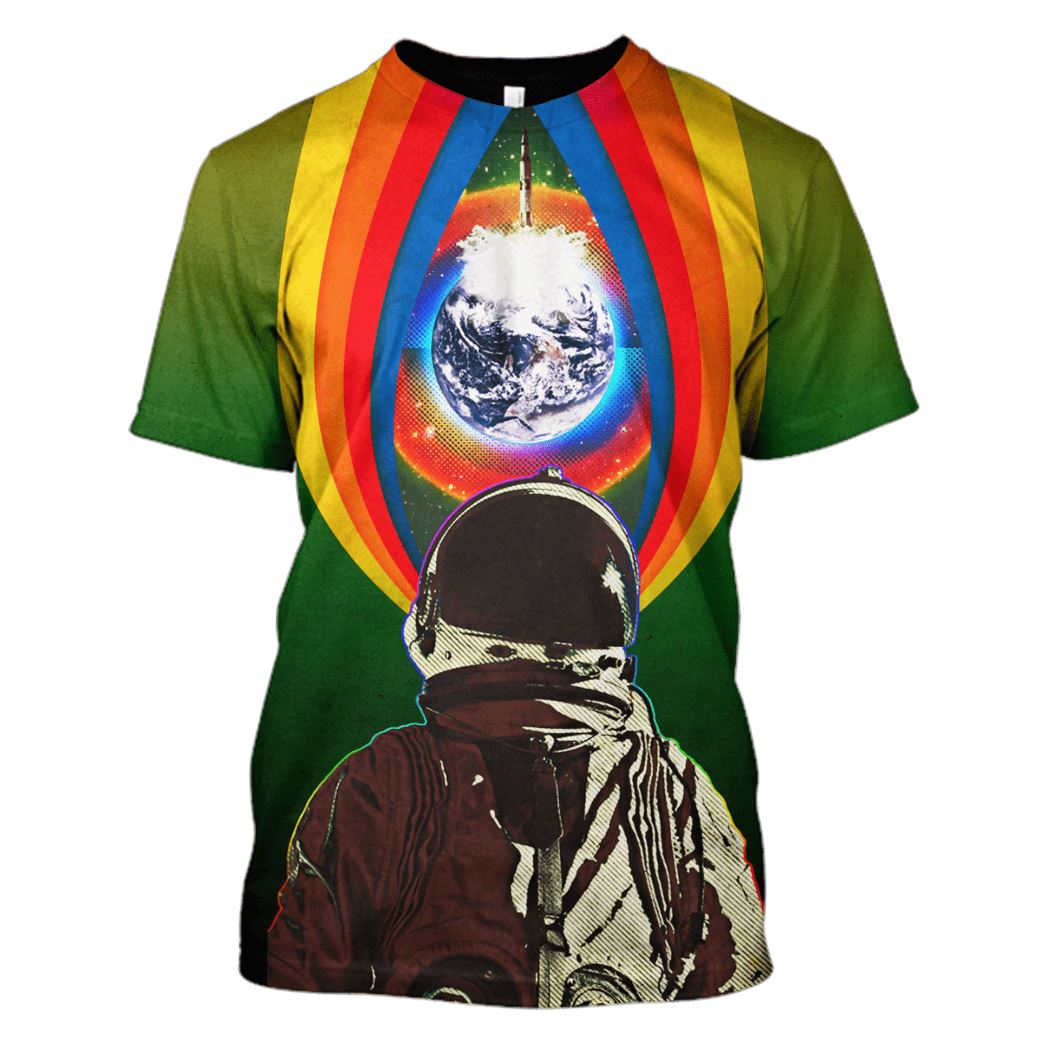 Astronaut with A Space Traveler’s Guide to the Solar System Custom T-shirt – Hoodies Apparel