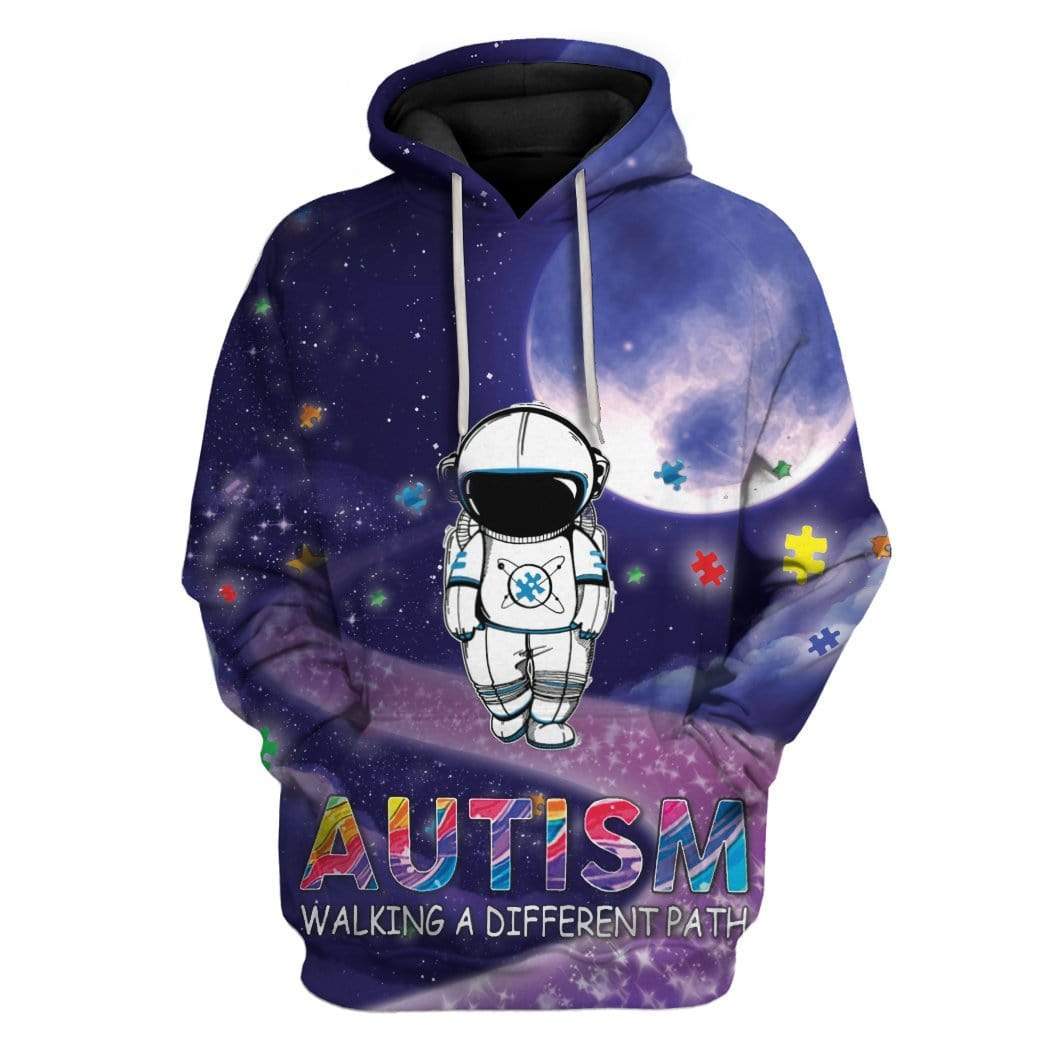 Autism Walking A Different Path Custom T-Shirts Hoodies Apparel