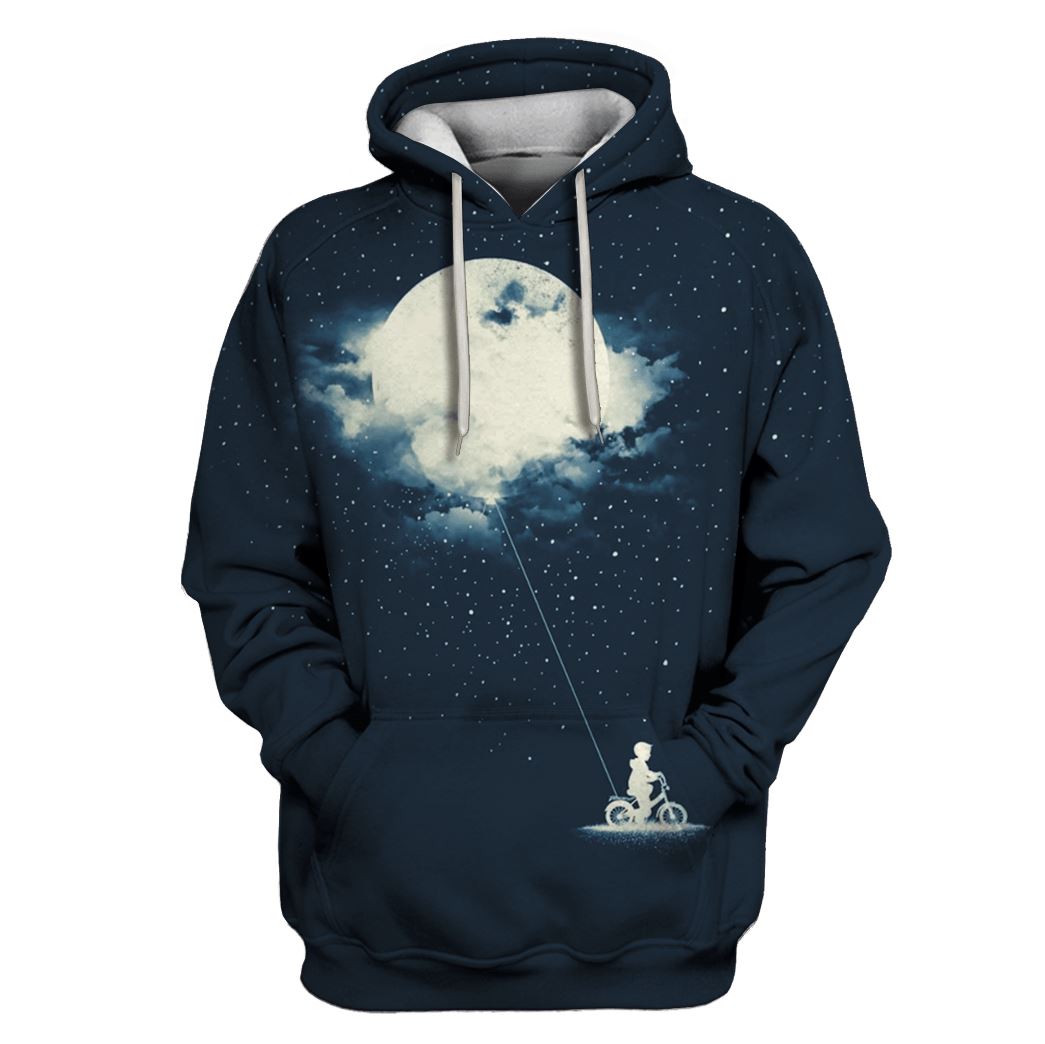 Boy Stealing The Moon Custom T-shirt – Hoodies Apparel