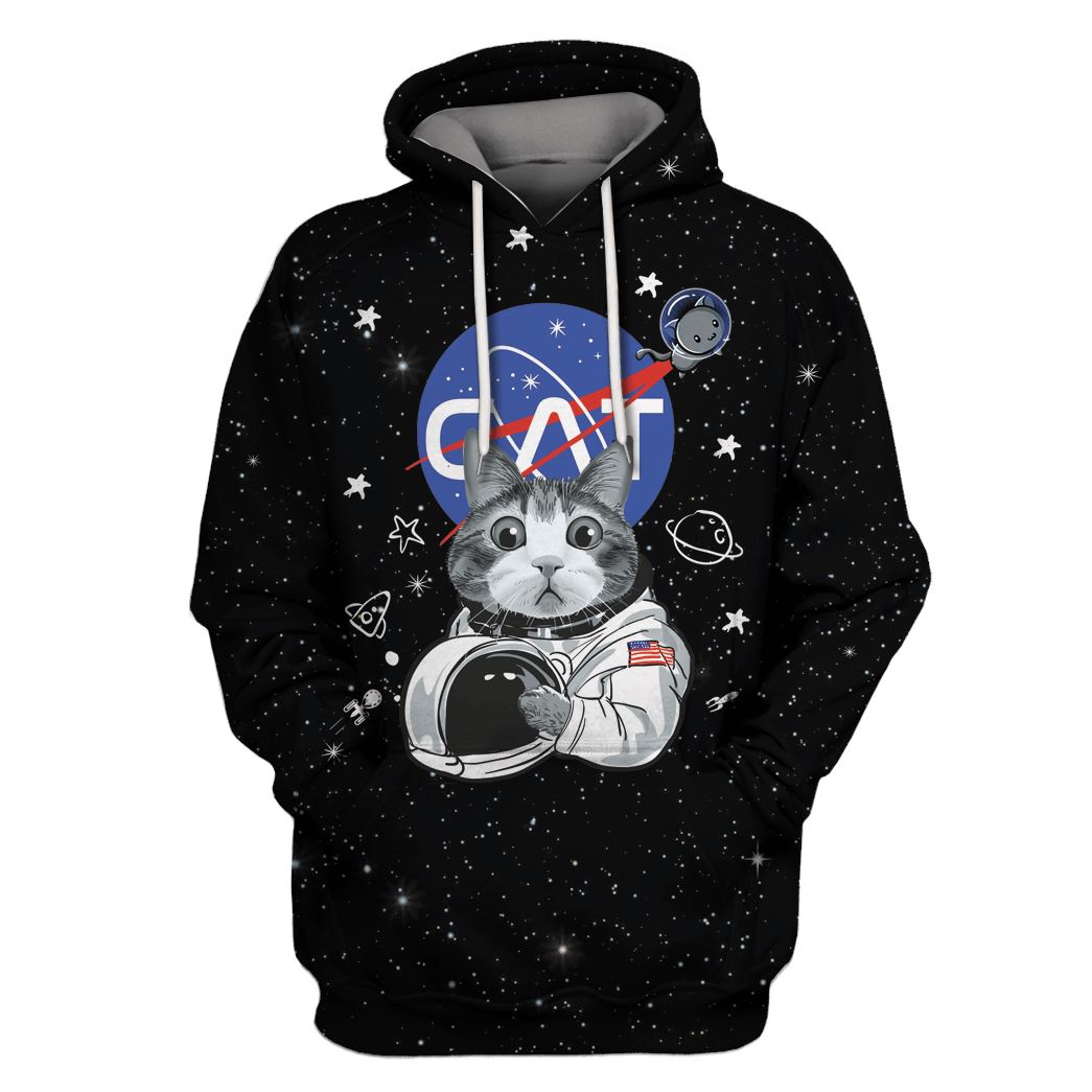 CAT ASTRONAUT Custom T-shirt – Hoodies Apparel