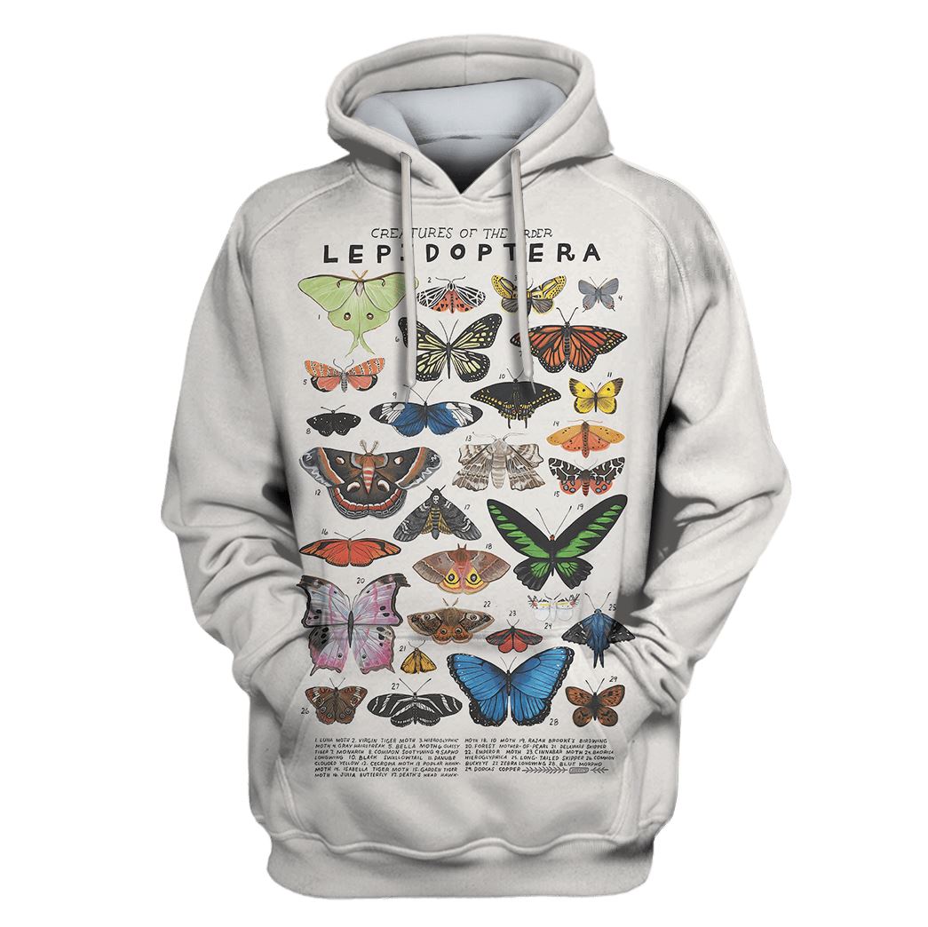 Creatures Of The Order Lepidoptera Custom T-shirt – Hoodies Apparel