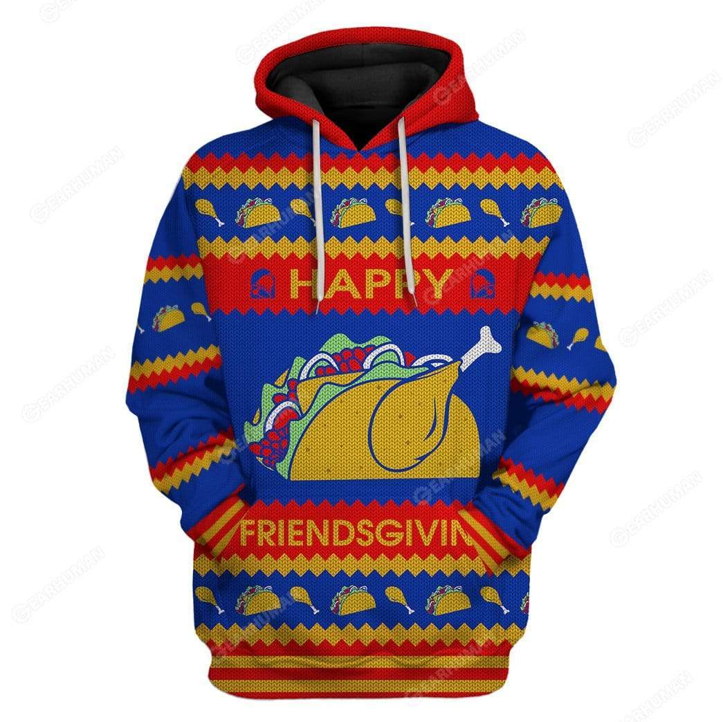 Custom Ugly Happy Friendsgiving Apparel