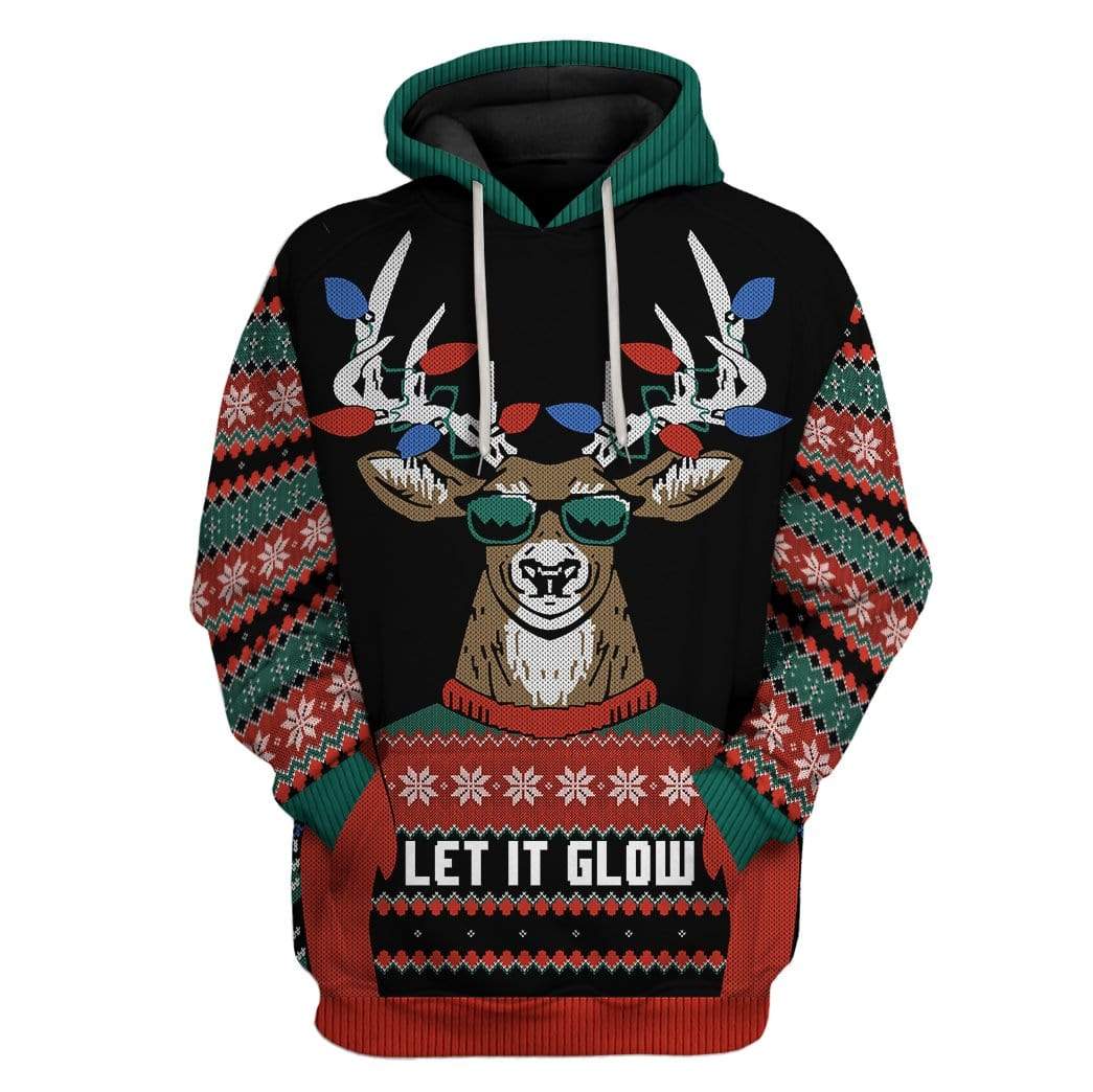 Custom Ugly Let It Glow Apparel