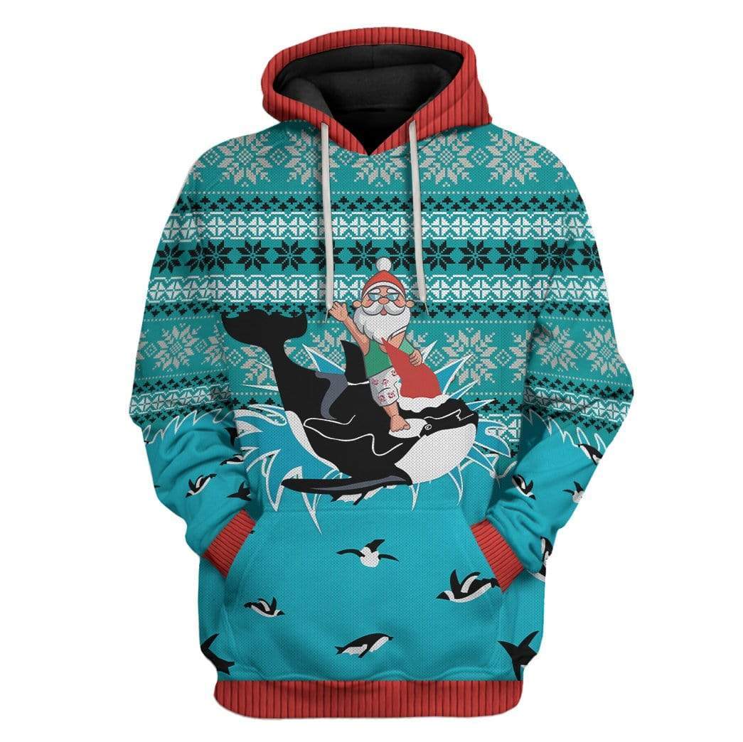 Custom Ugly Santa And Whale Apparel