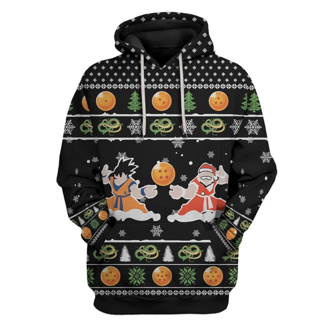 Custom Ugly Songoku And Santa Apparel