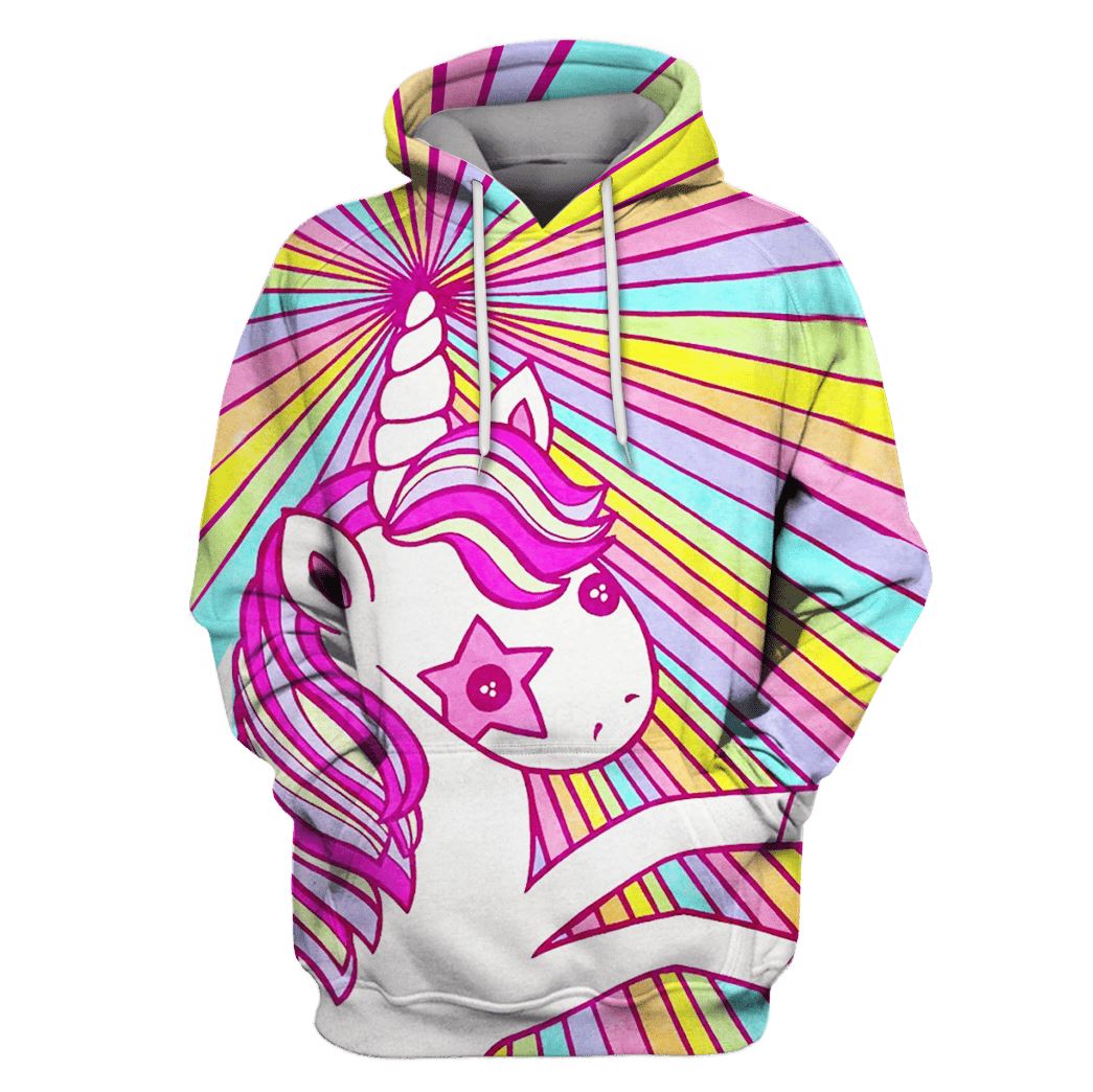 Cute Rainbow Unicorn Custom T-shirt – Hoodies Apparel