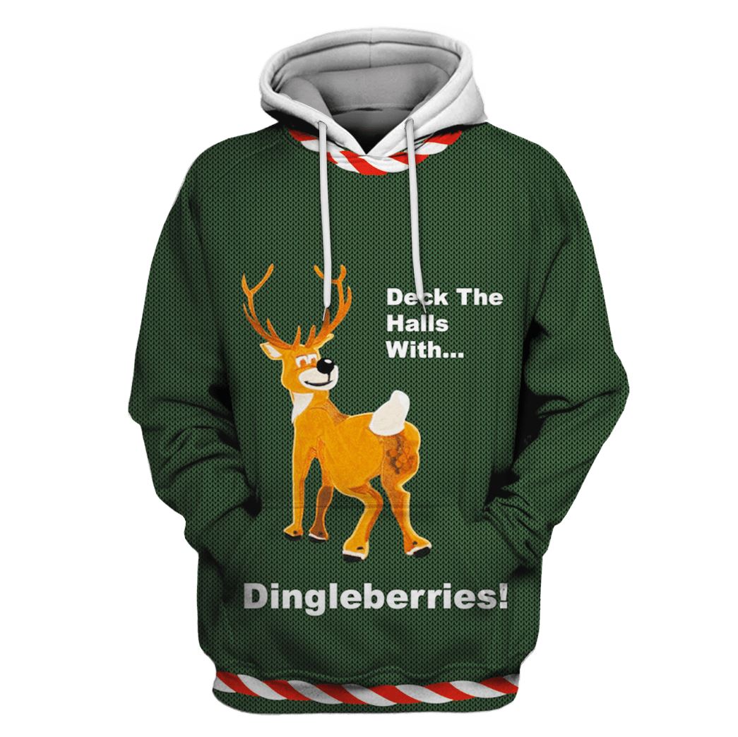 Deck The Halls With Dingleberries Custom T-shirt – Hoodies Apparel