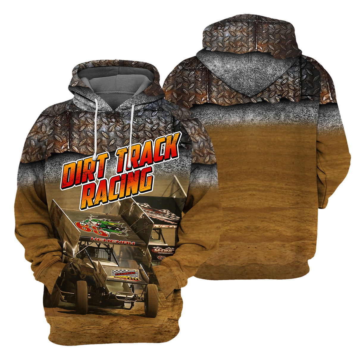 Dirt Track Racing Unique All Over Print T-Shirt Hoodie Gift Ideas