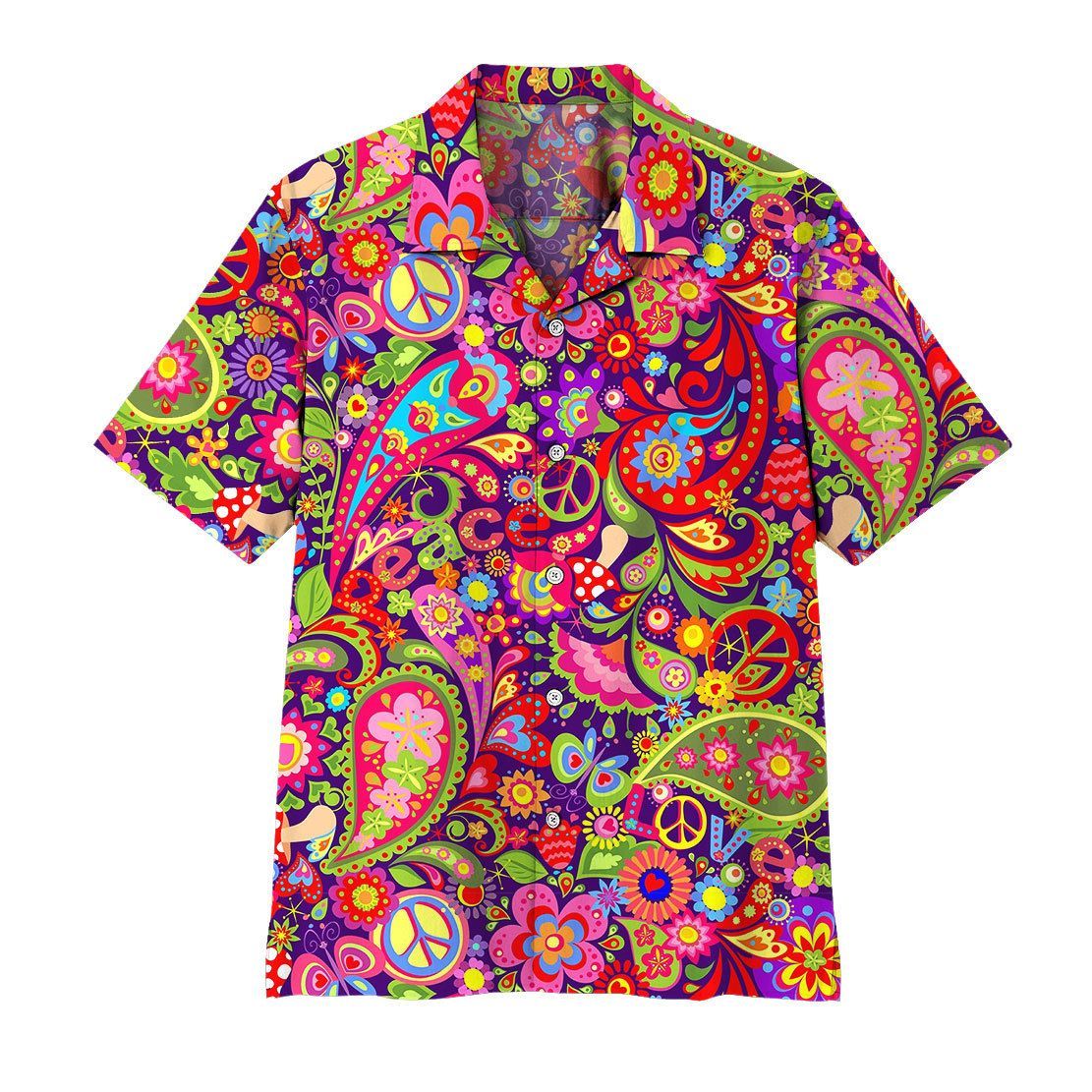 Hippie Pattern Hawaii Shirt