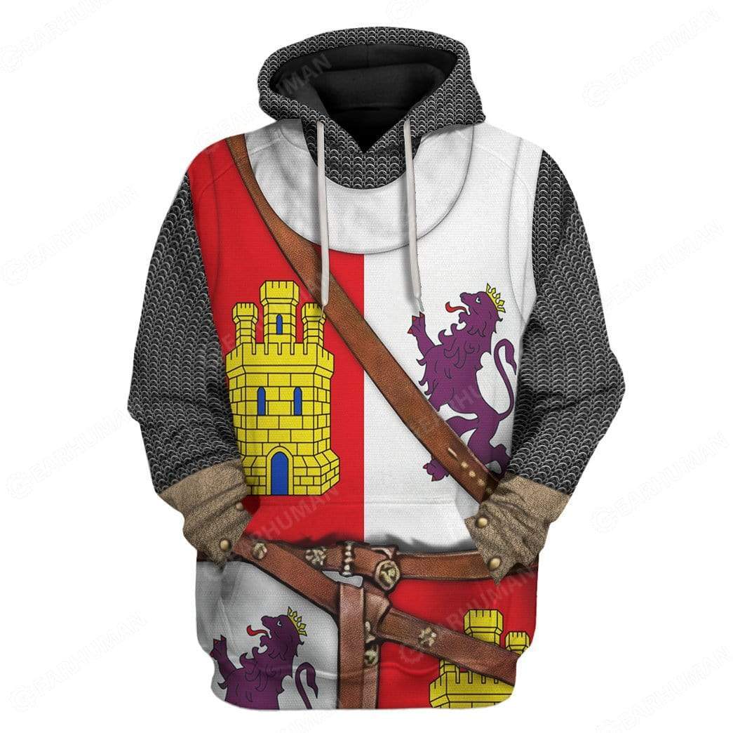 Hoodie Custom Castile And León Armor Apparel