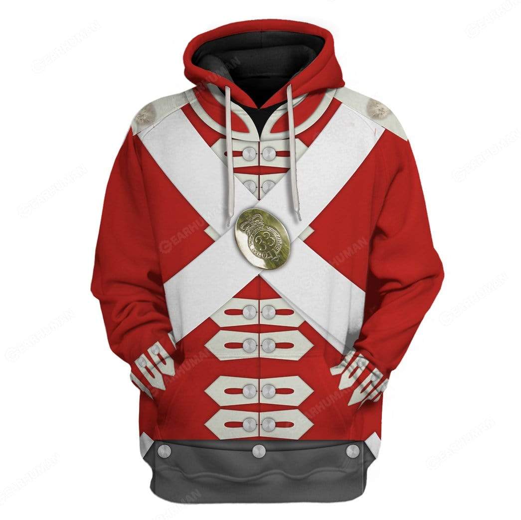 Hoodie Custome British Army Redcoats Apparel