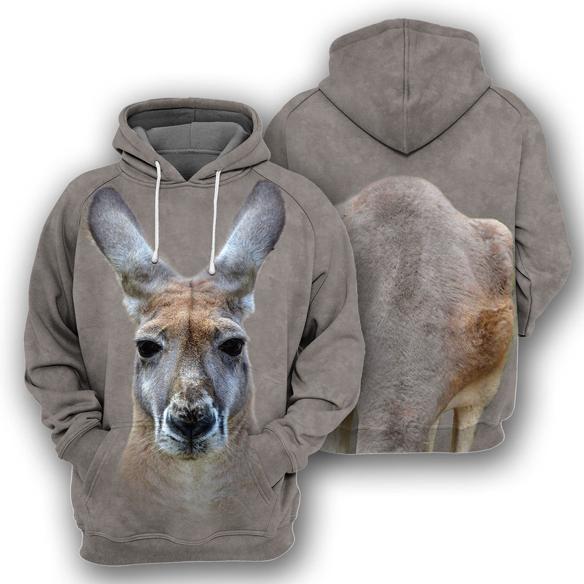 Kangaroo Unique All Over Print T-Shirt Hoodie Gift Ideas