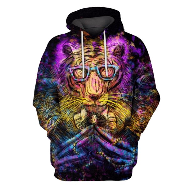 King Tiger glasses Hoodies – Tshir Apparel