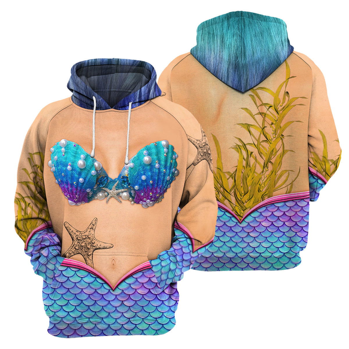 Mermaids Unique All Over Print T-Shirt Hoodie Gift Ideas