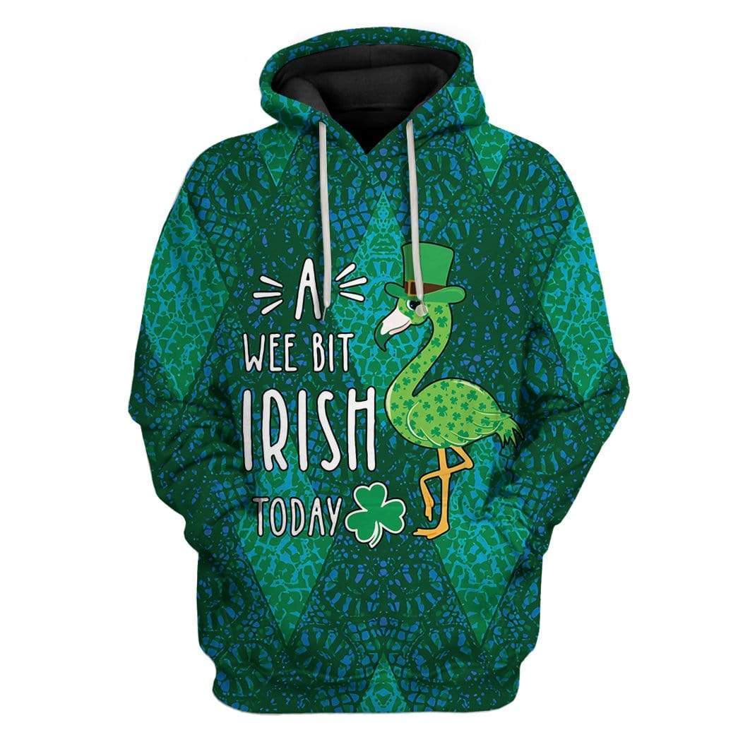 Patrick Flamingo A Wee Bit Irish Today Custom T-Shirts Hoodies Apparel