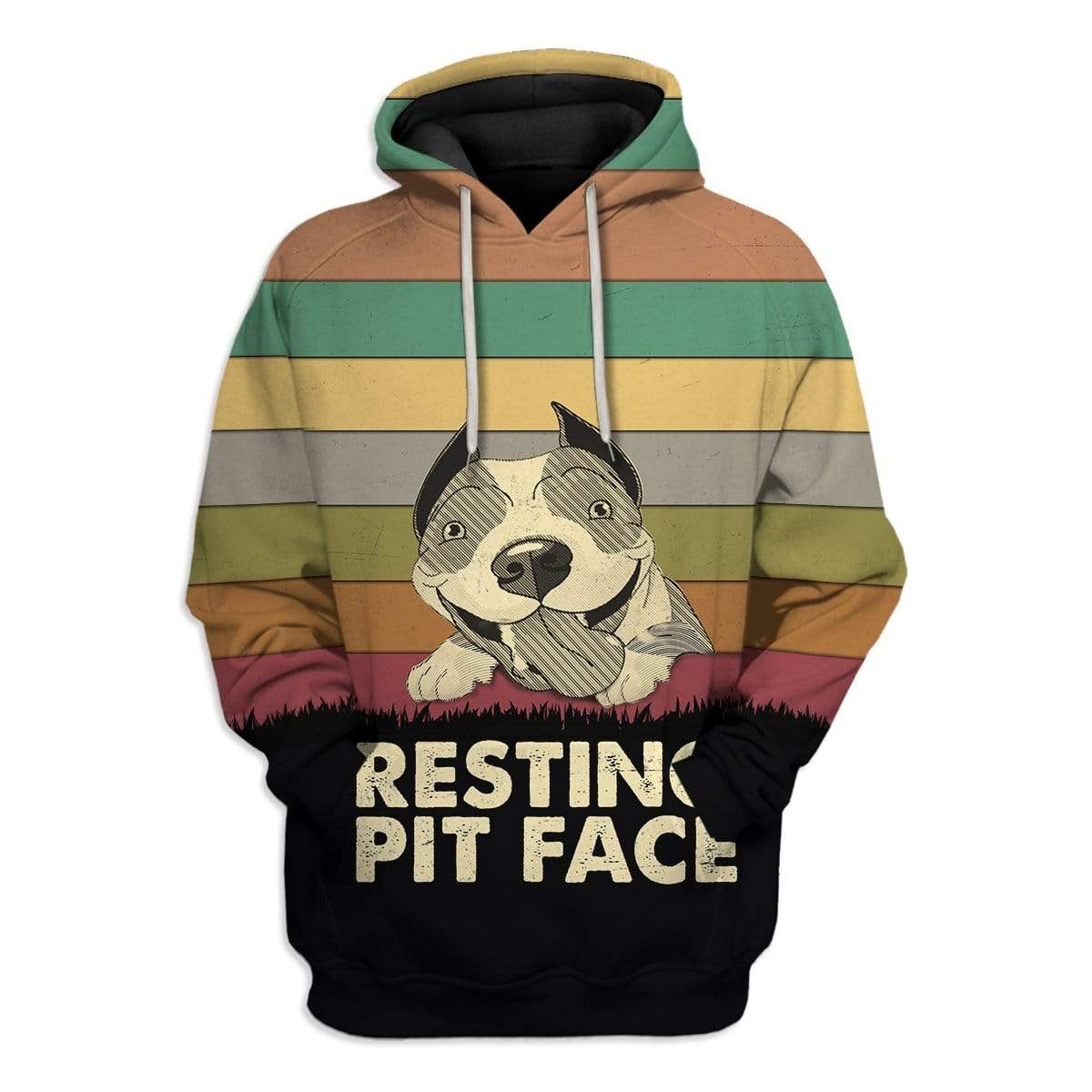 Pitbull Resting Pit Face Custom T-Shirts Hoodies Apparel