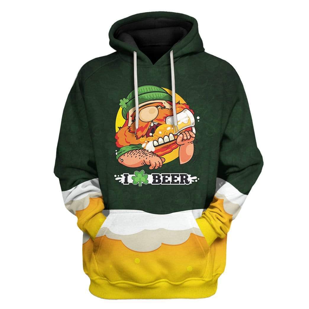 Saint Patrick’s Day I Love Beer Custom T-Shirts Hoodies Apparel