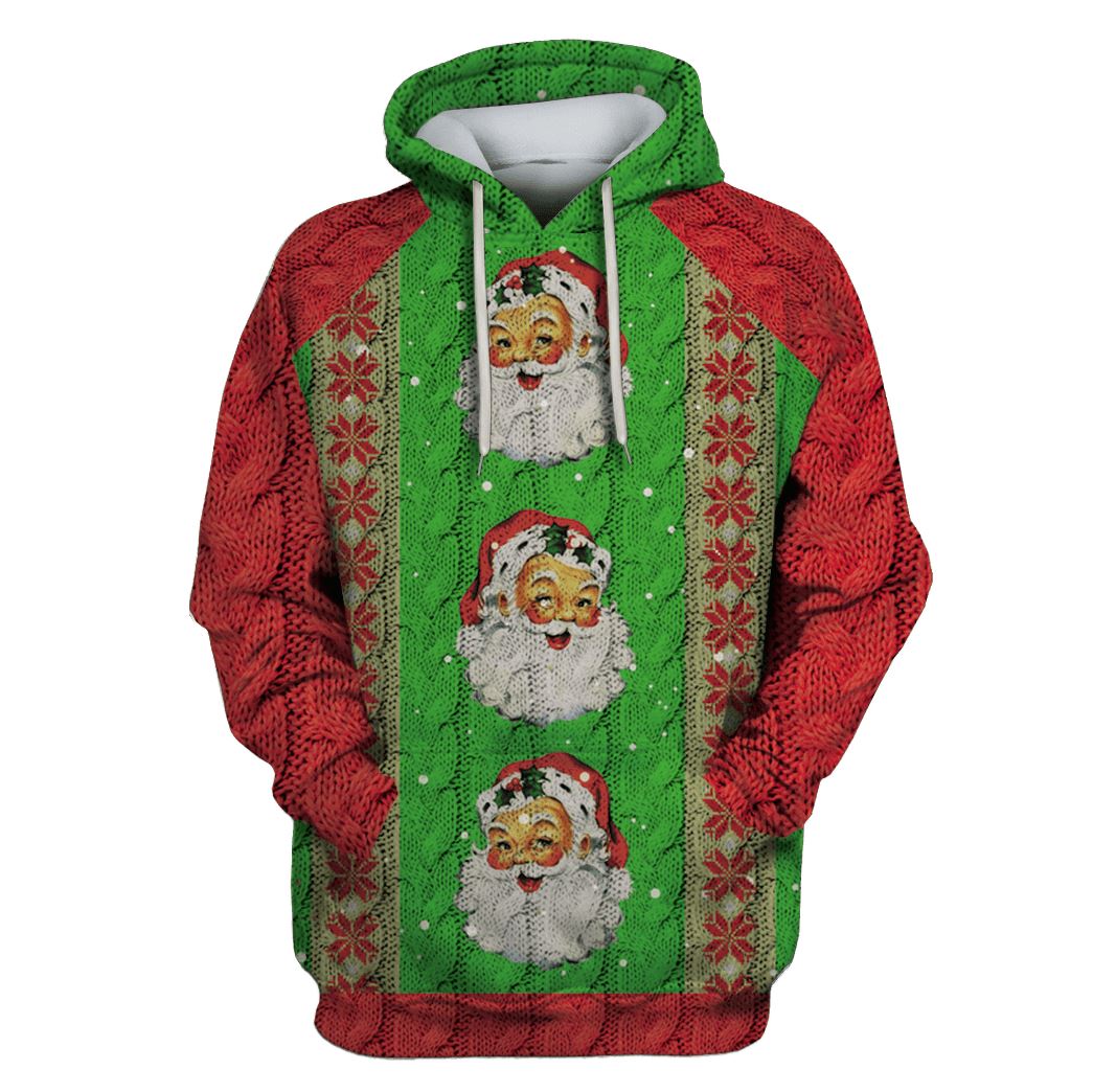 Santa Claus Merry Christmas Custom T-shirt – Hoodies Apparel