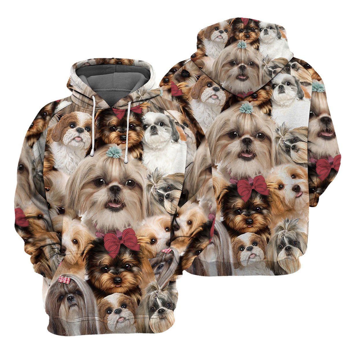 Shih Tzu DogUnique All Over Print T-Shirt Hoodie Gift Ideas