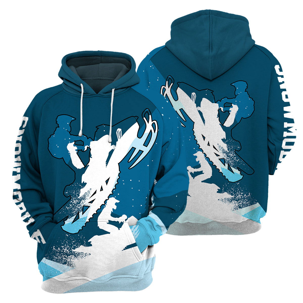 Snowmobile Unique All Over Print T-Shirt Hoodie Gift Ideas