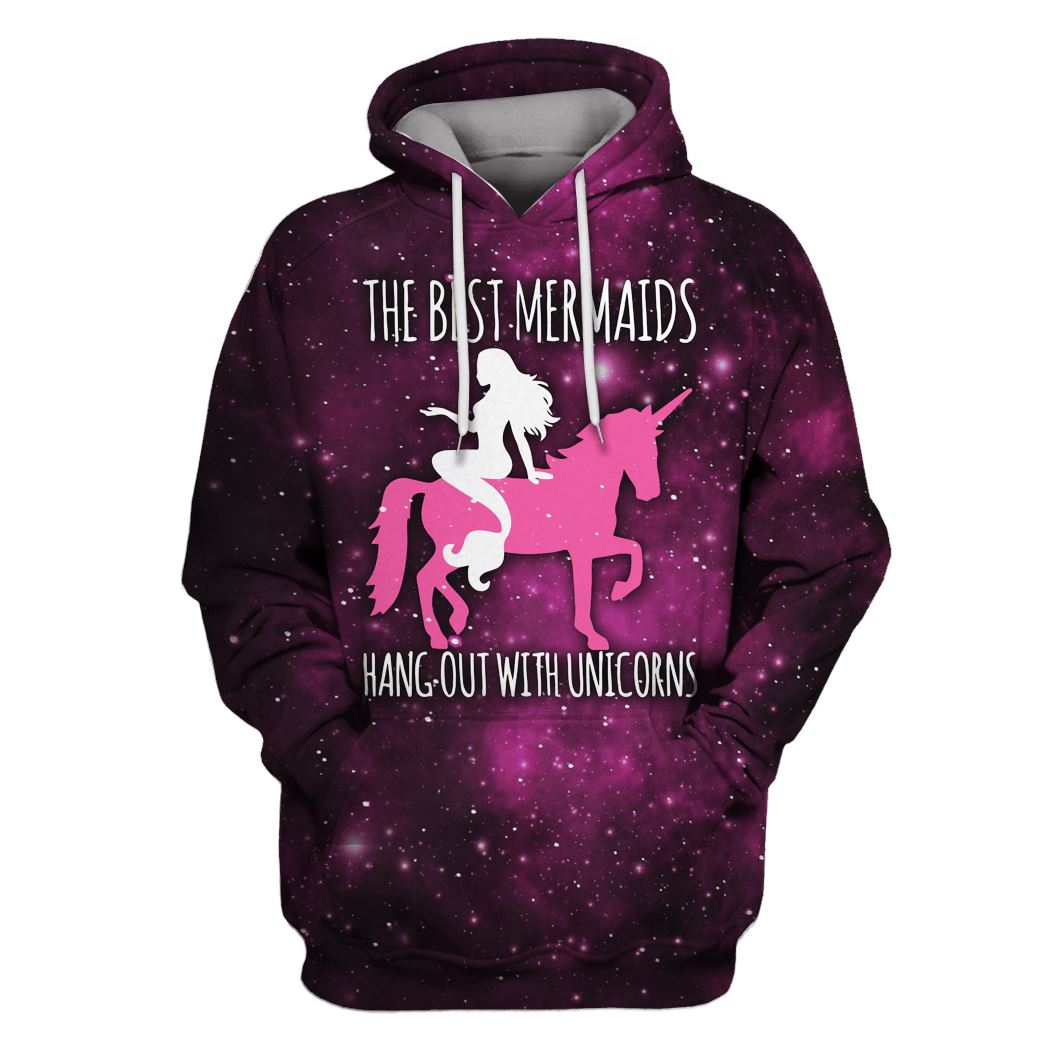 The Best Mermaids Hangout With Unicorn Custom T-shirt – Hoodies Apparel