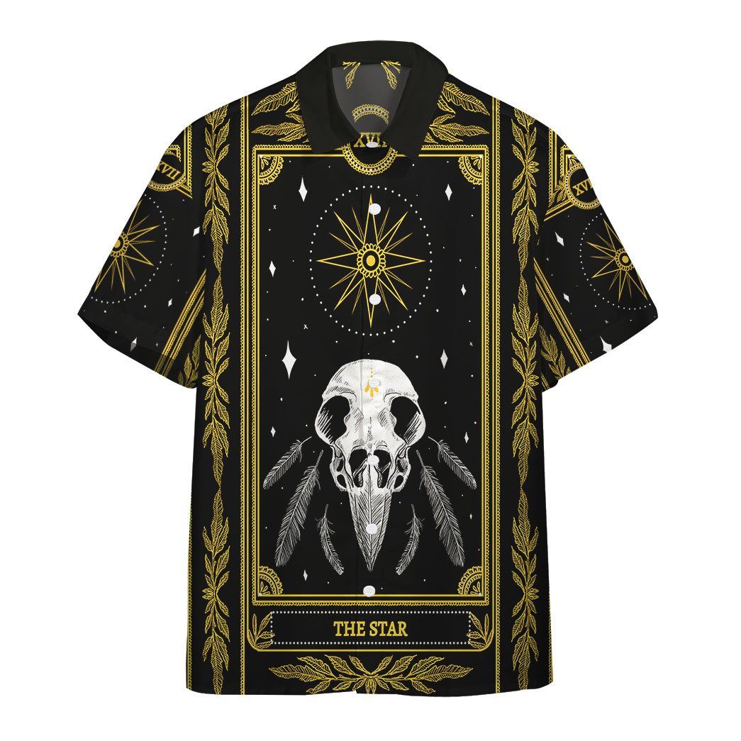 The Star Marigold Tarot Custom Short Sleeve Shirt