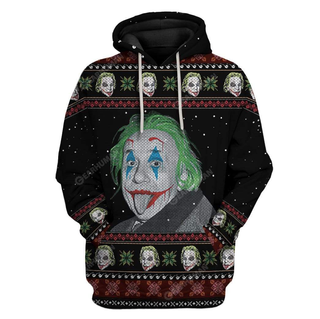 Ugly Albert Einstein Joker Custom T-shirt – Hoodies Apparel