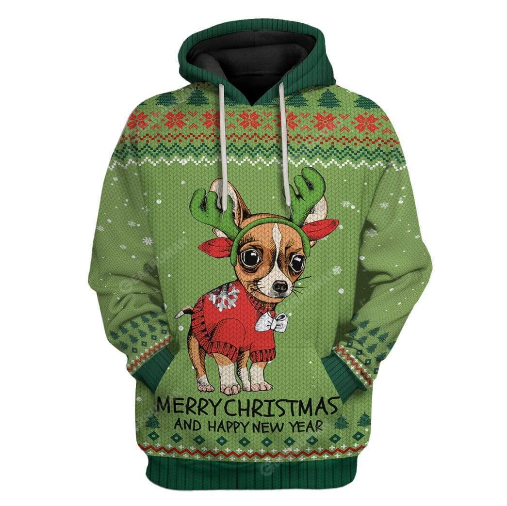 Ugly Chihuahua Christmas Hoodie T-Shirts Apparel