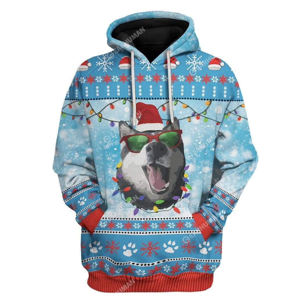 Ugly Christmas Husky Hoodie T-Shirts Apparel