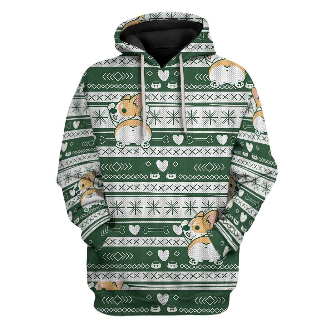 Ugly Corgi Christmas Custom T-Shirts Hoodies Apparel