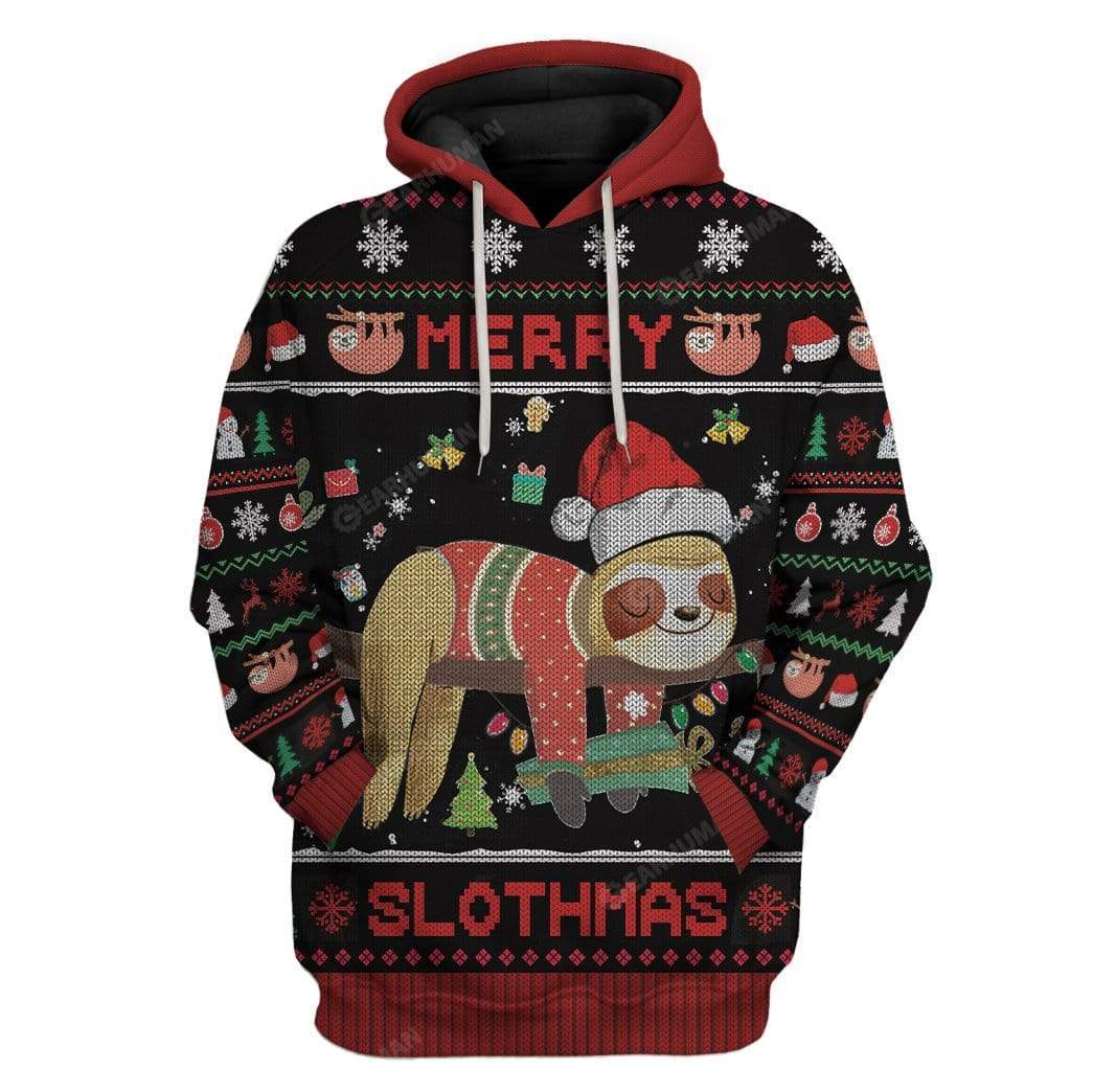 Ugly Merry Slothmas Custom T-shirt – Hoodies Apparel