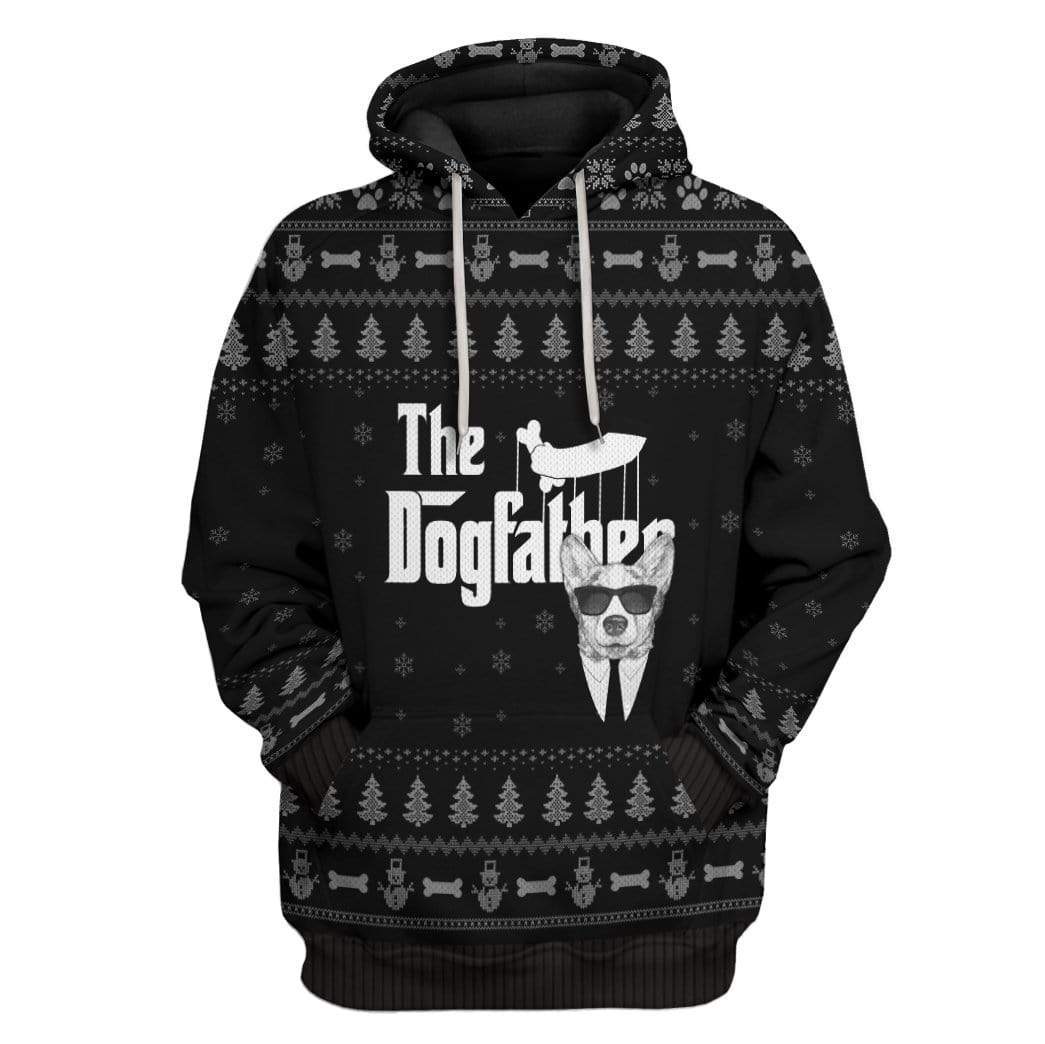 Ugly The DogFather Corgi Christmas Custom T-Shirts Hoodies Apparel