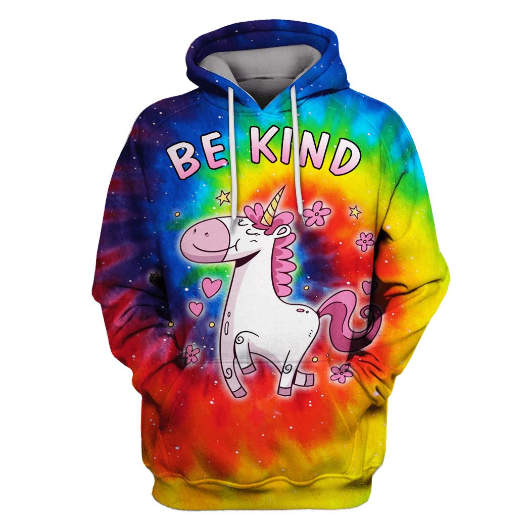 Unicorn Be Kind OuterSpace Custom T-shirt – Hoodies Apparel