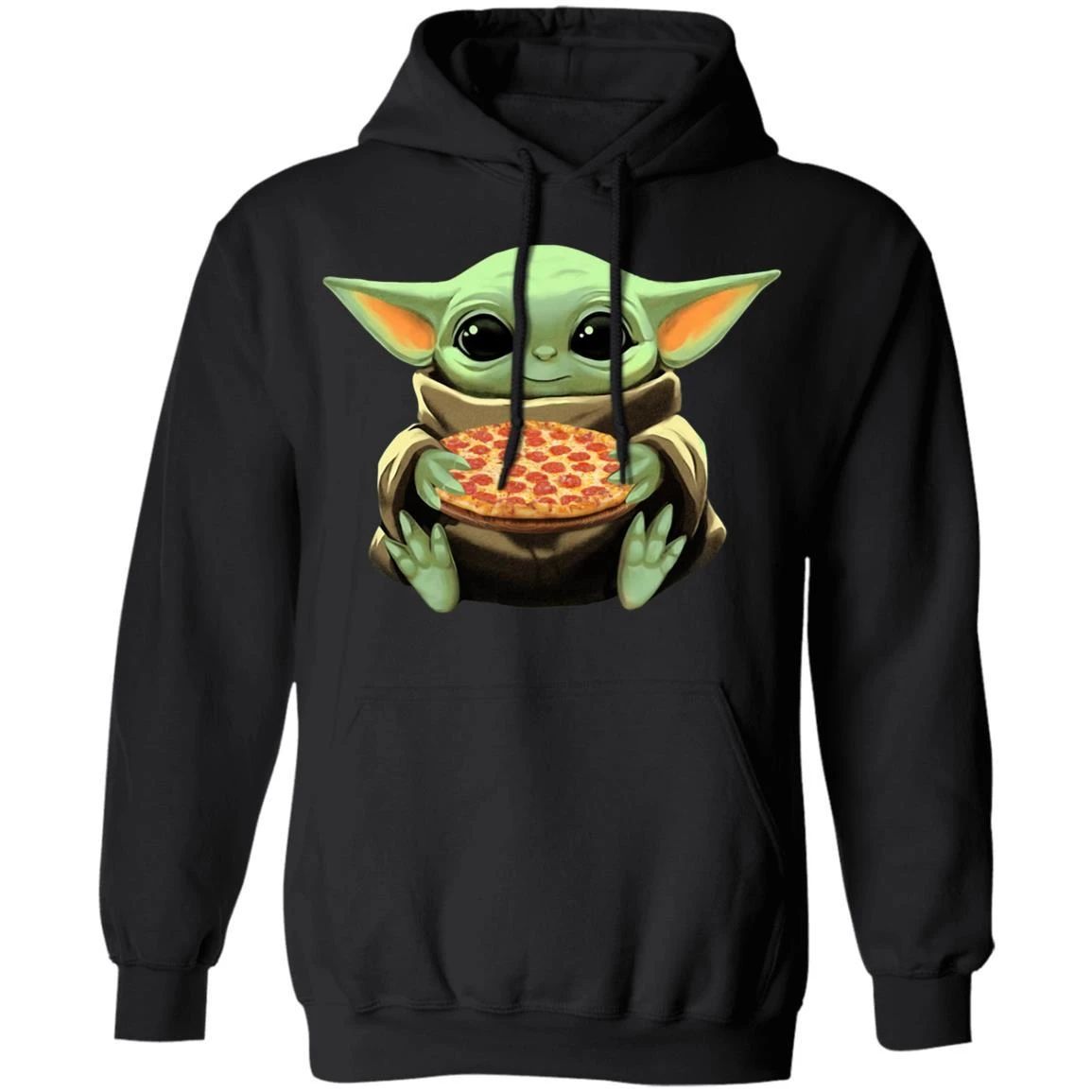 Baby Yoda Hug Pizza Hoodie Baby Yoda Hoodie For Fans