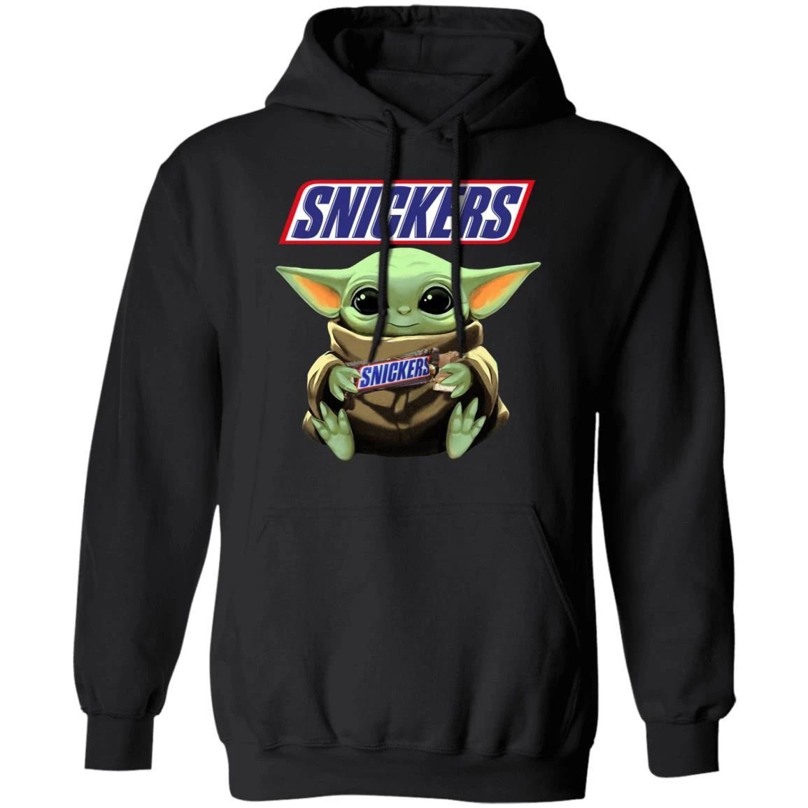 Baby Yoda Hug Snickers Hoodie Baby Yoda Hoodie For Fans