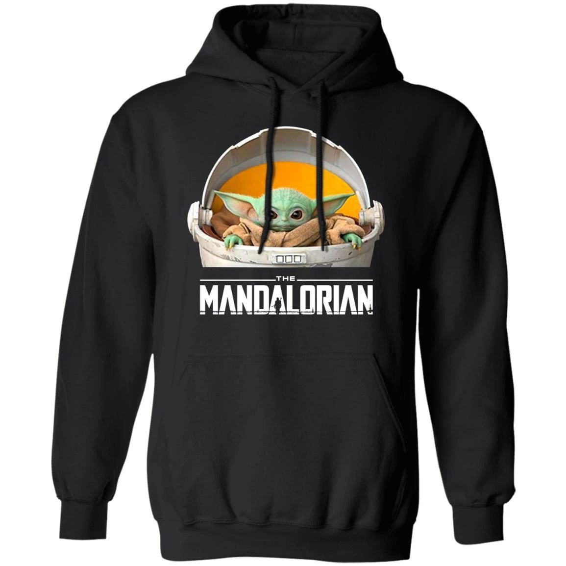 Baby Yoda In The Shell Hoodie Mandalorian Cool Gift For Fans