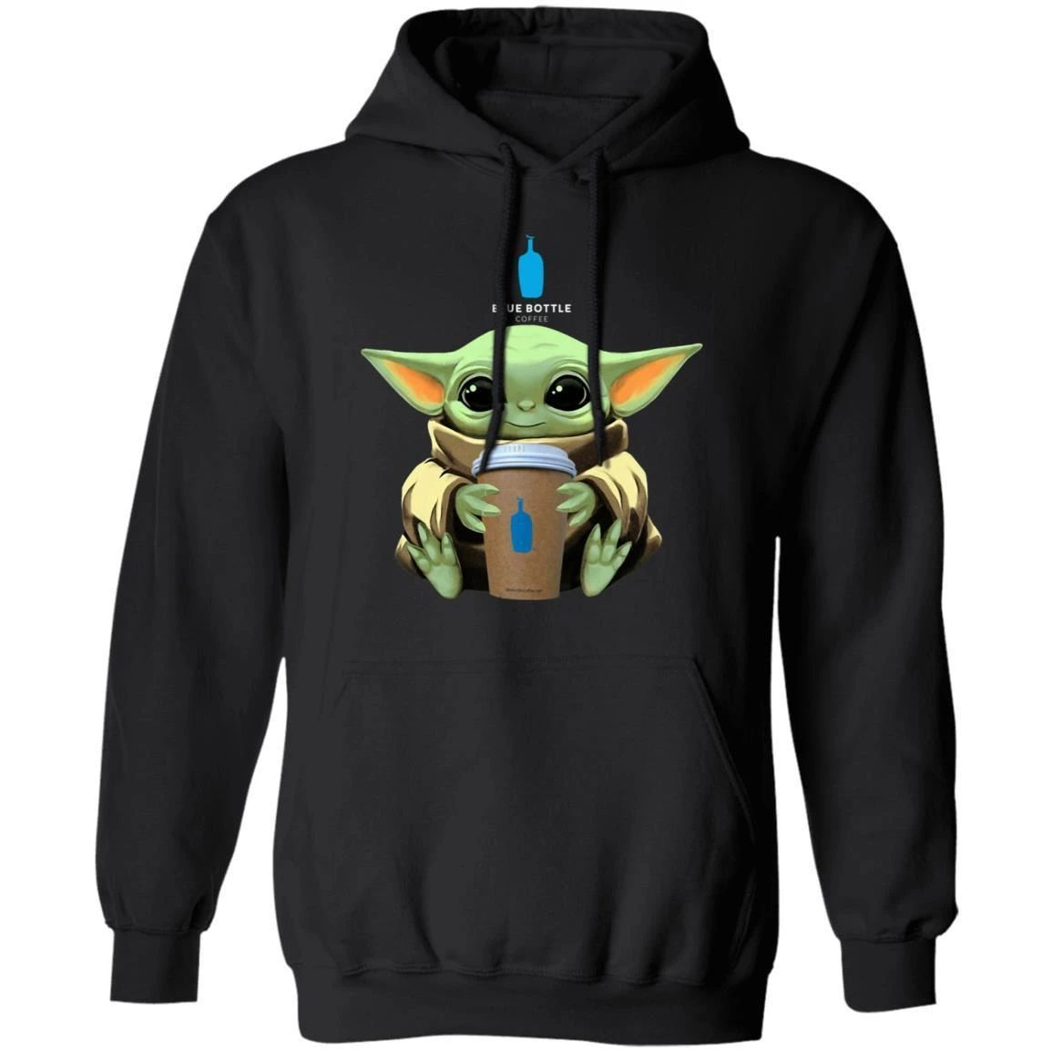 Baby Yoda Loves Blue Bottle Coffee Hoodie