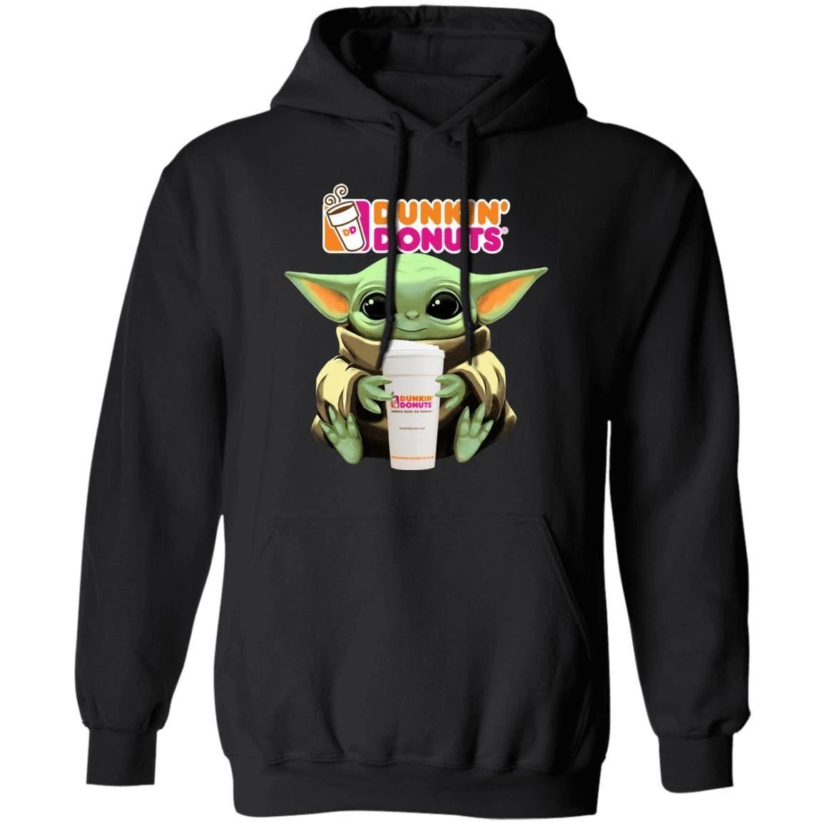 Baby Yoda Loves Dunkin’ Coffee Hoodie