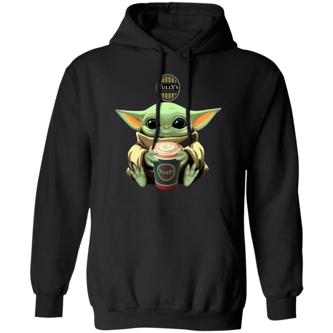 Baby Yoda Loves Tully’s Coffee Hoodie