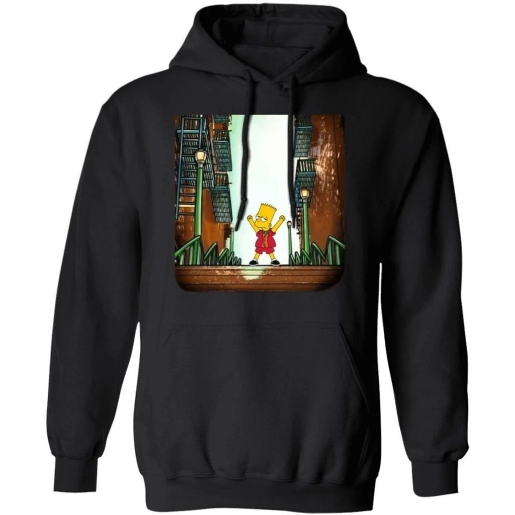 Bart Simpson Dancing In Joker Dancing Scene Hoodie Funny Gift