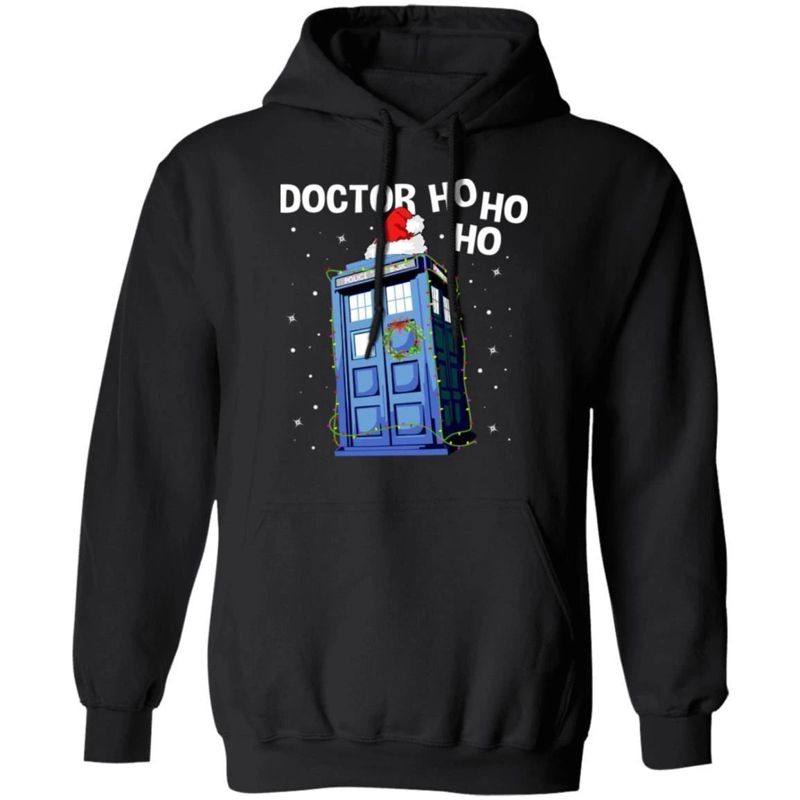 Christmas Doctor Ho Ho Ho Tardis Hoodie Xmas Sweater Funny Gift Shirt