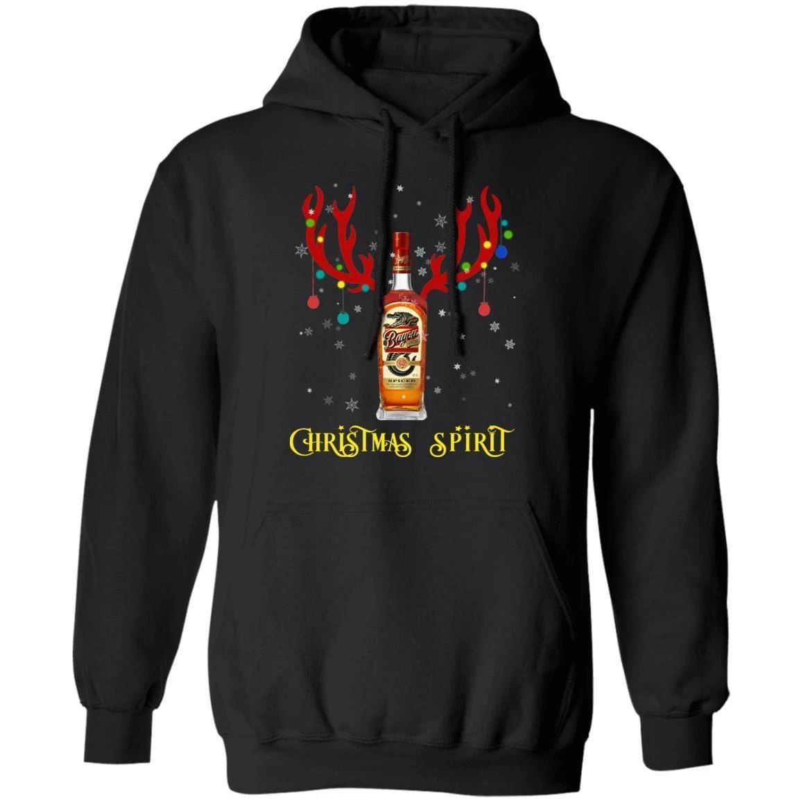 Christmas Hoodie Bayou Christmas Spirit Rum Reindeer Xmas Shirt