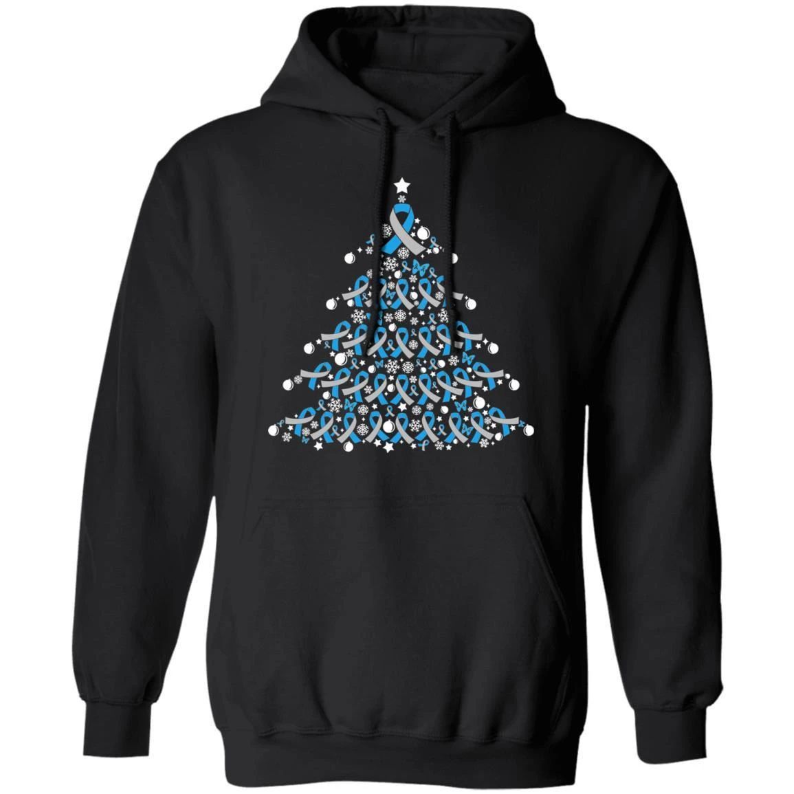 Christmas Hoodie Diabetes Awareness Xmas Tree Hoodie